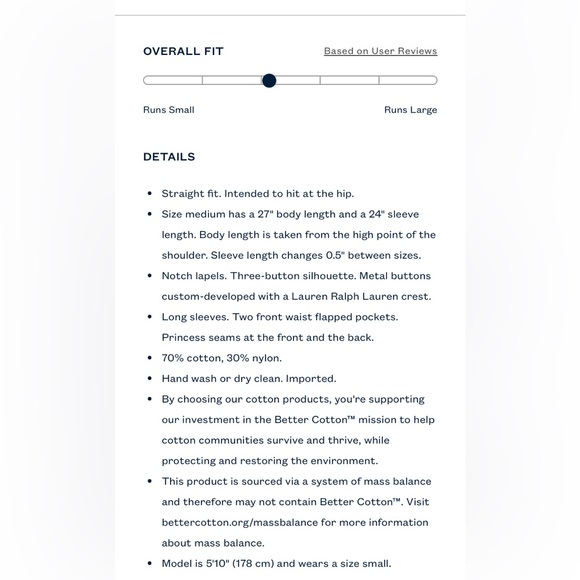 Lauren Ralph Lauren Cotton Blend Sweater Blazer NWT Size Large Classic - Picture 3 of 11